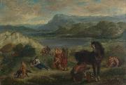 Eugene Delacroix Ovid among the Scythians oil painting on canvas